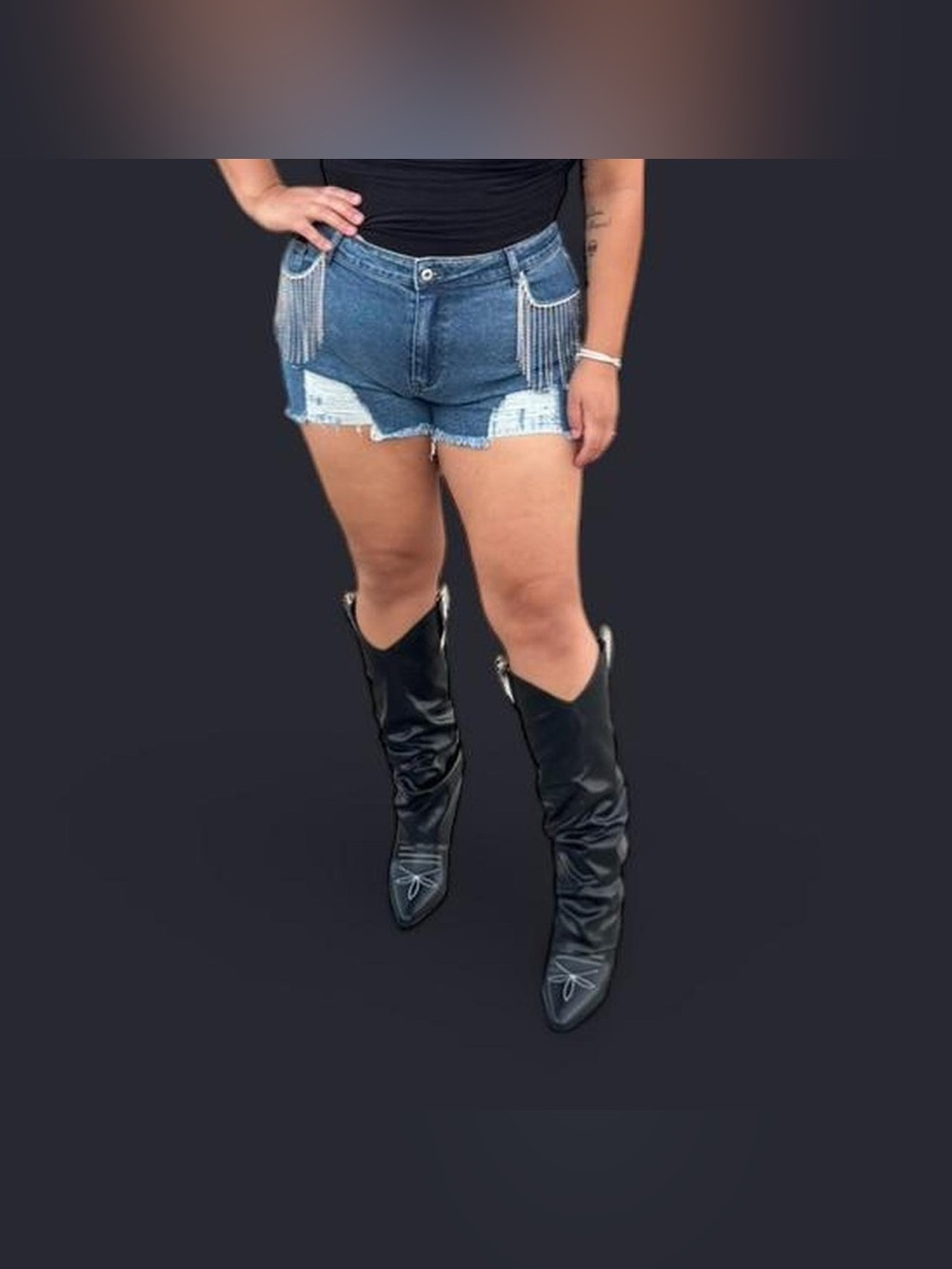 Black Fold Over Boots